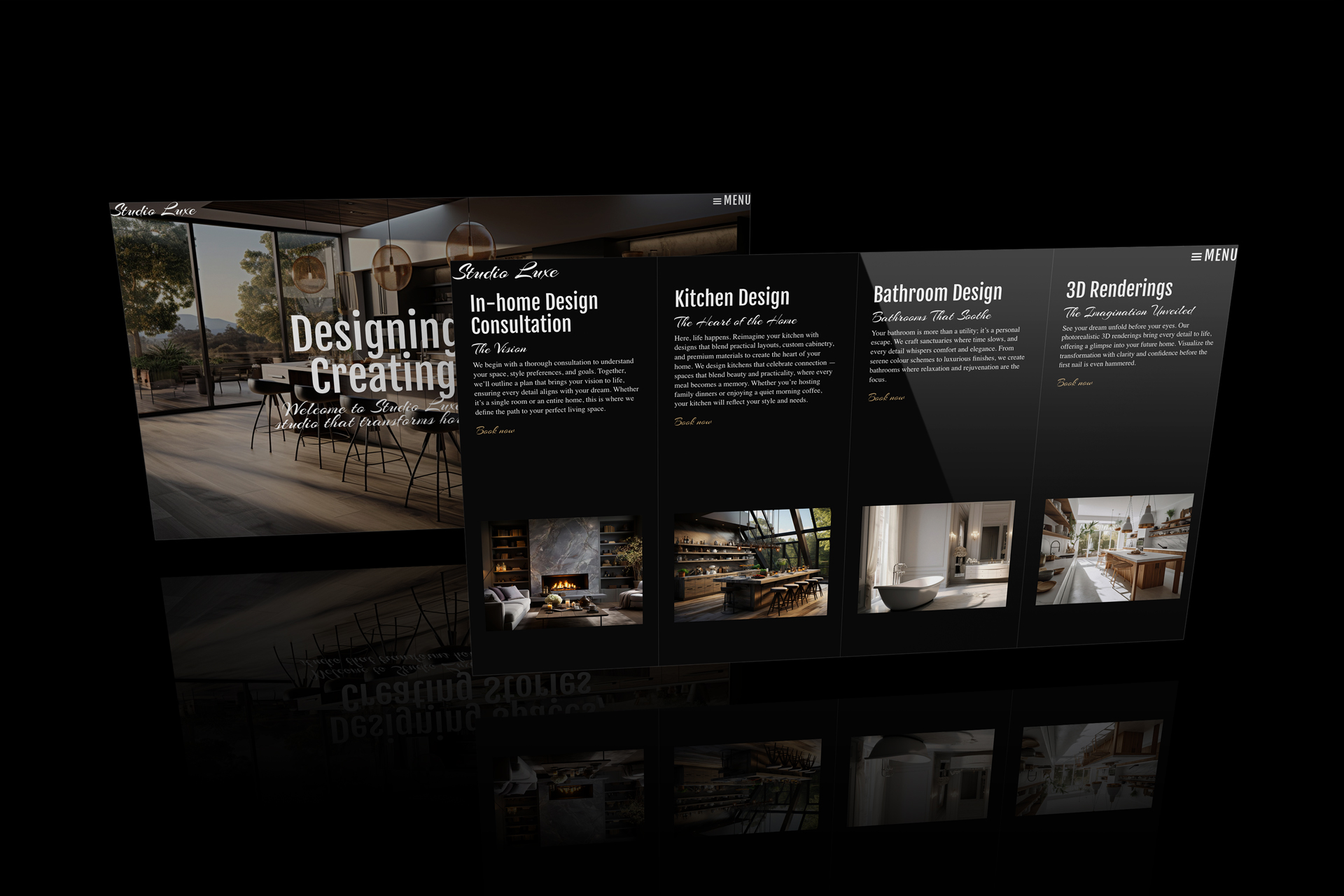 Website Template for Interior Designers | Studio Luxe